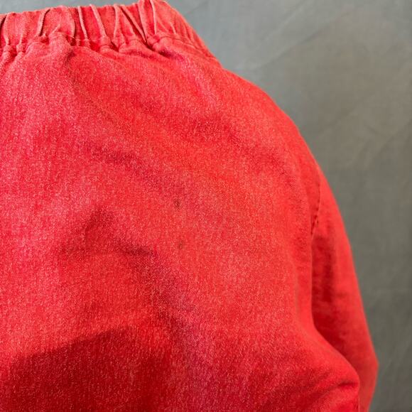 Blue Topic Denim Joggers Red Stretchy Waist Drawstring Womens Medium Streetwear - Picture 11 of 13